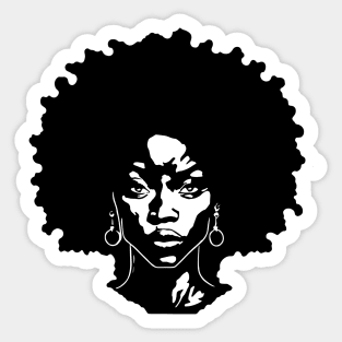 Afro black women | Sticker